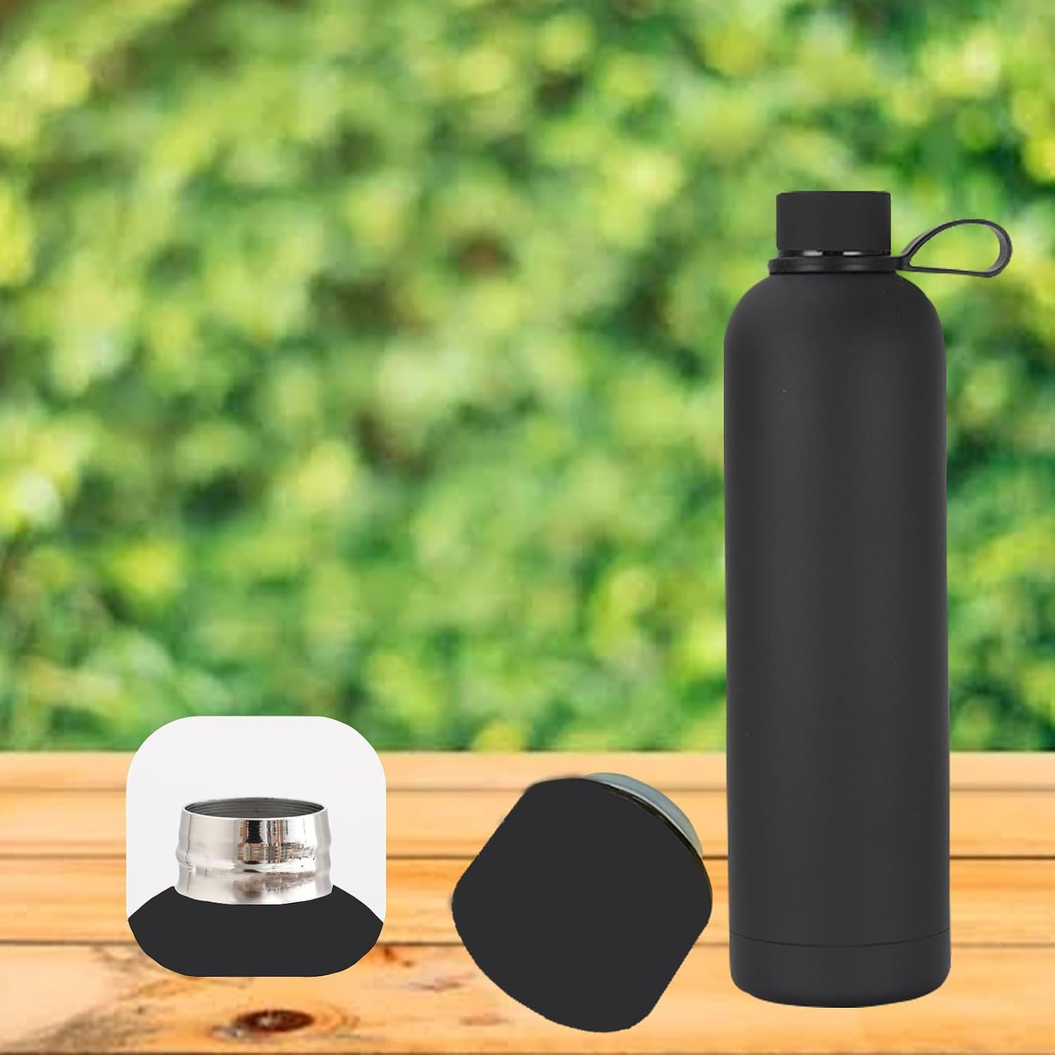 Sports Water Bottle Stainless Steel Water Bottles 750 Ml, Insulated Water Bottle, Leakproof Insulated Water Bottle Thermos Drink Bottle, Reusable Drop Resistant Suitable for Sports and Travel image number 4