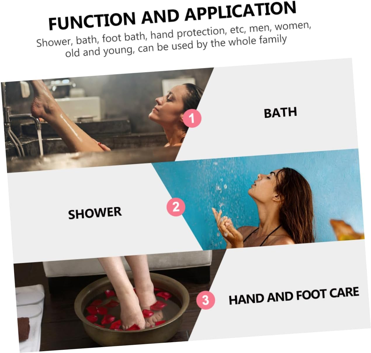 HONITANO 4Pcs Bathing Bubble Essential Oils Aromatherapy Shower for Relaxation Nourishing Skin and Fatigue Relief Suitable for Home Travel and Hotel Use image number 2