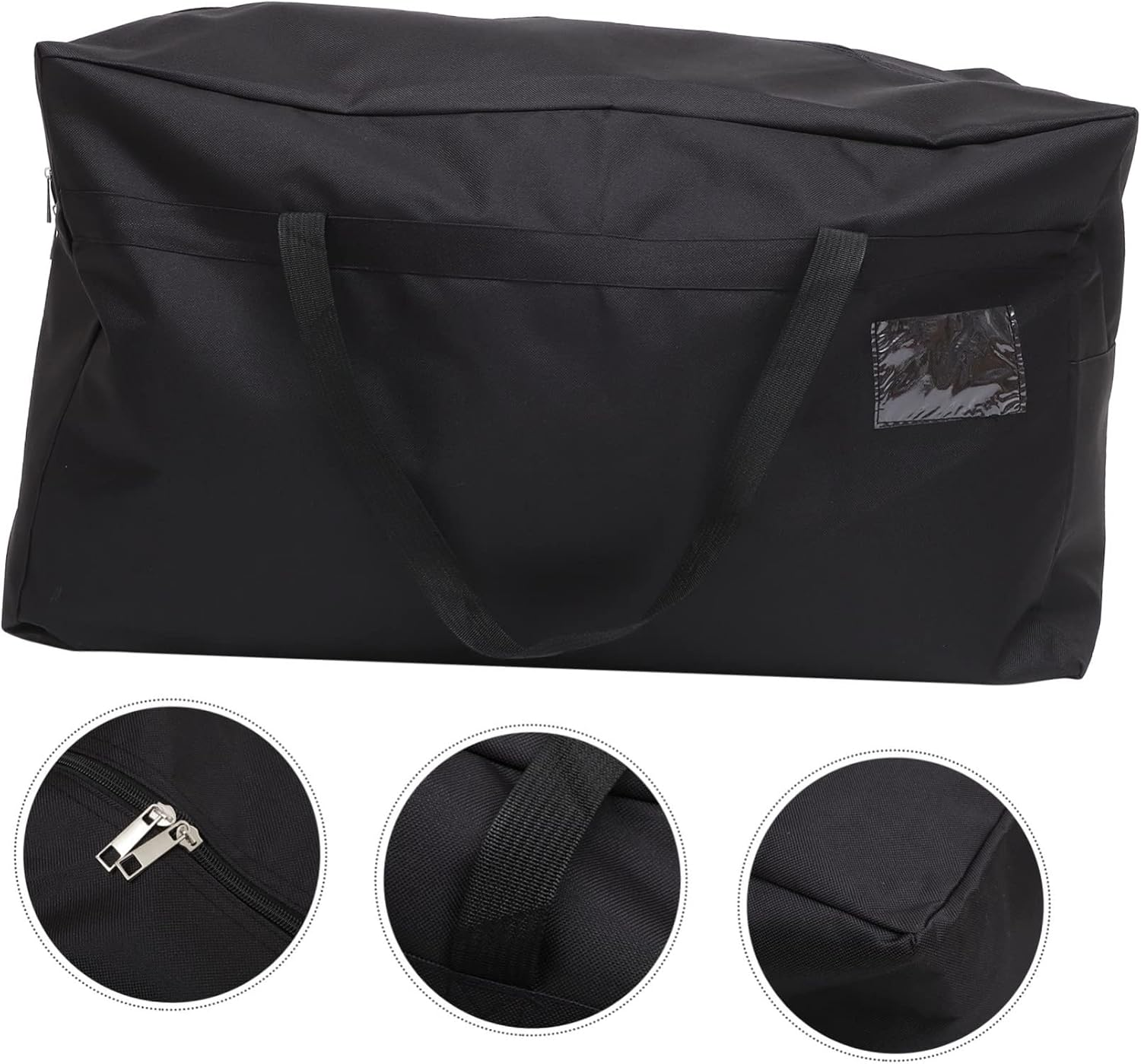 Hohopeti Oxford Cloth Luggage Bag Zipper Large Storage Bag for Men Travel Comforter Blanket Storage