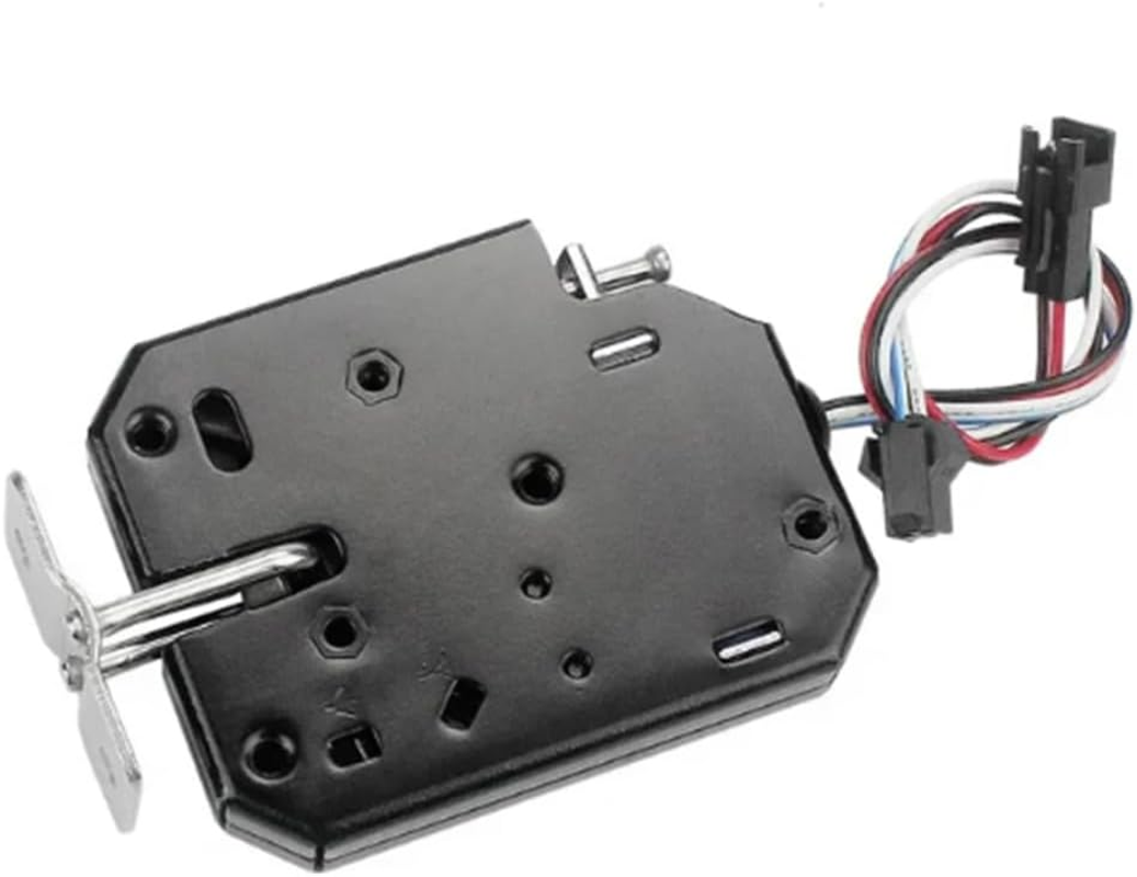 Zicojia Small 12V 1.5A Electronic Lock Latch Release Assembly Electromagnetic Control Metal Magnetic Lock Easy Install image number 2