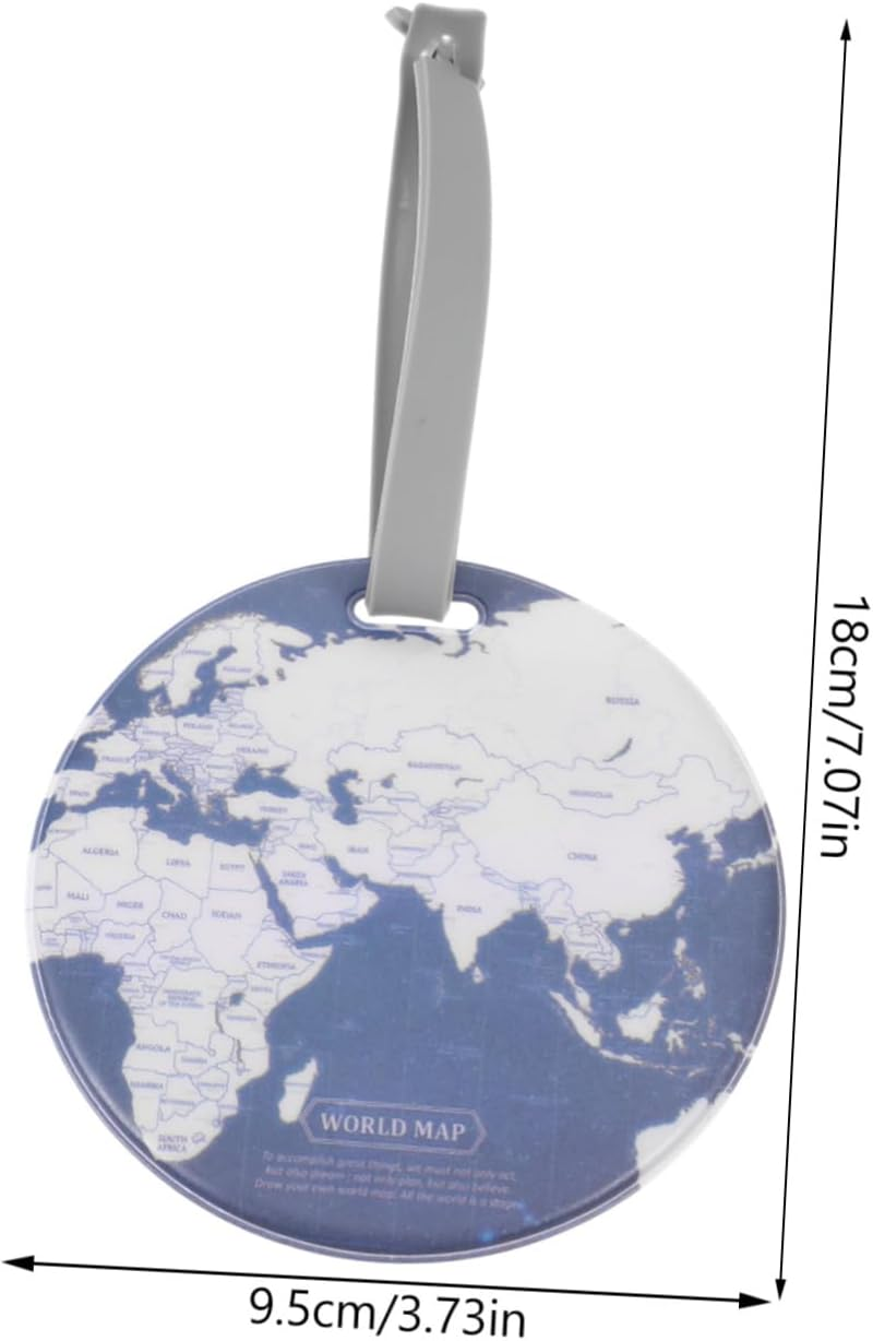 SHERCHPRY Funny Luggage Tags Suitcase Tag Identifier World Map Design for Travel image number 4
