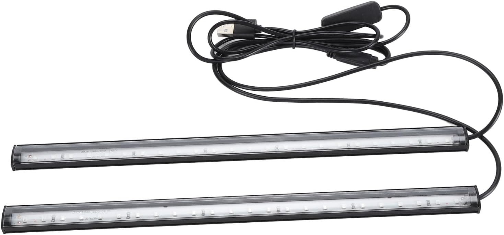 LED Shop Light Bar, USB Power under Cabinet Lighting Plug and Play 380 to 400Nm Wavelength 1Ft Blacklight LED Tube with 58In Power Cord for Party Decoration image number 2