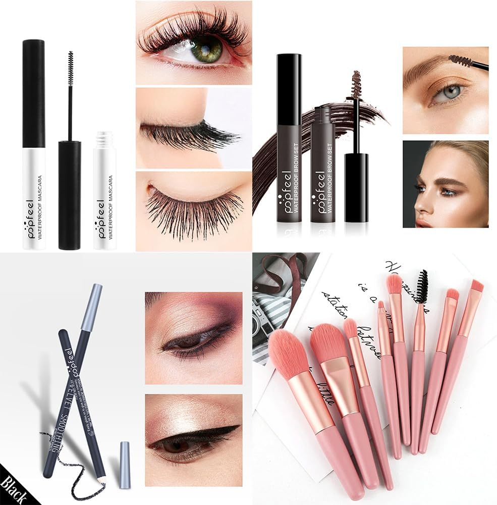 KARUIZI Makeup Kit All-In-One Makeup Gift Set for Women Full Kit, Eyeshadow Palette, Lip Gloss Set, Lipstick, Blush, Foundation, Concealer, Mascara, Eyebrow Pencil,Include Brush Set(Kit019) image number 3