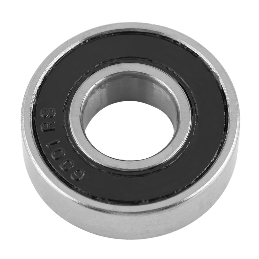 10 Pcs Multi-Use Rubber Sealed Deep Groove 6001-2RS Mini Ball Bearings(12X28X8Mm) image number 4