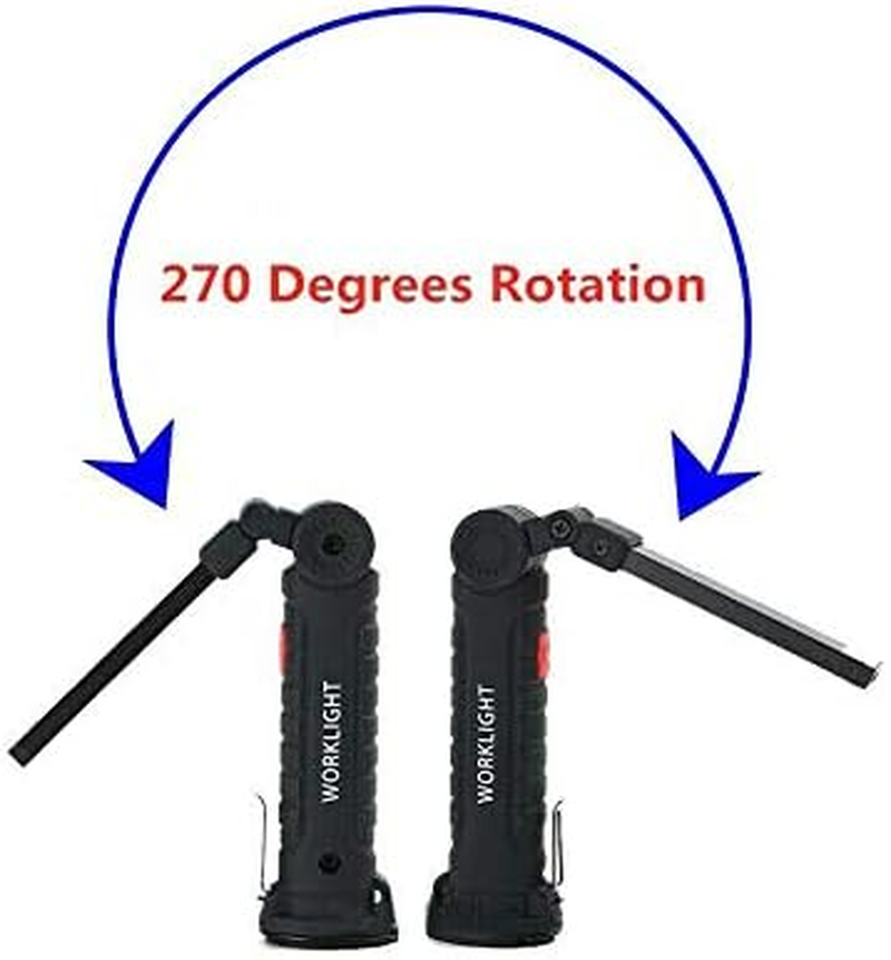 Rechargeable COB LED Hand Torch Flashlight Work Light Cordless Magnetic 1/2X (1X Big) image number 6