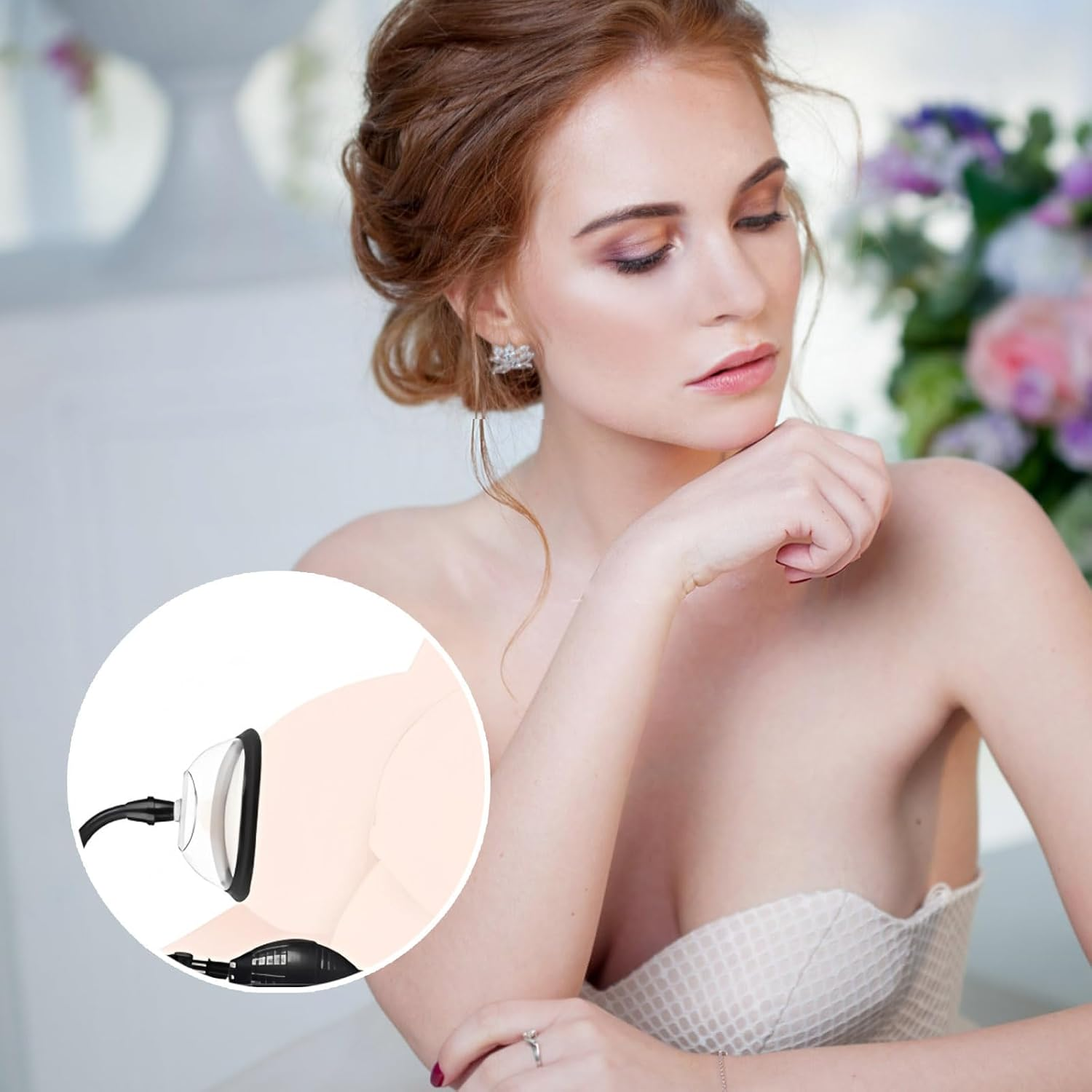 Vagina Pump Manual Vacuum Pump for Enhanced Sensitivity and Pleasure, BDSM Sex Toy for Women with Dual Suction Cups, Nipple Clitoris Stimulator, and Ergonomic Design image number 2