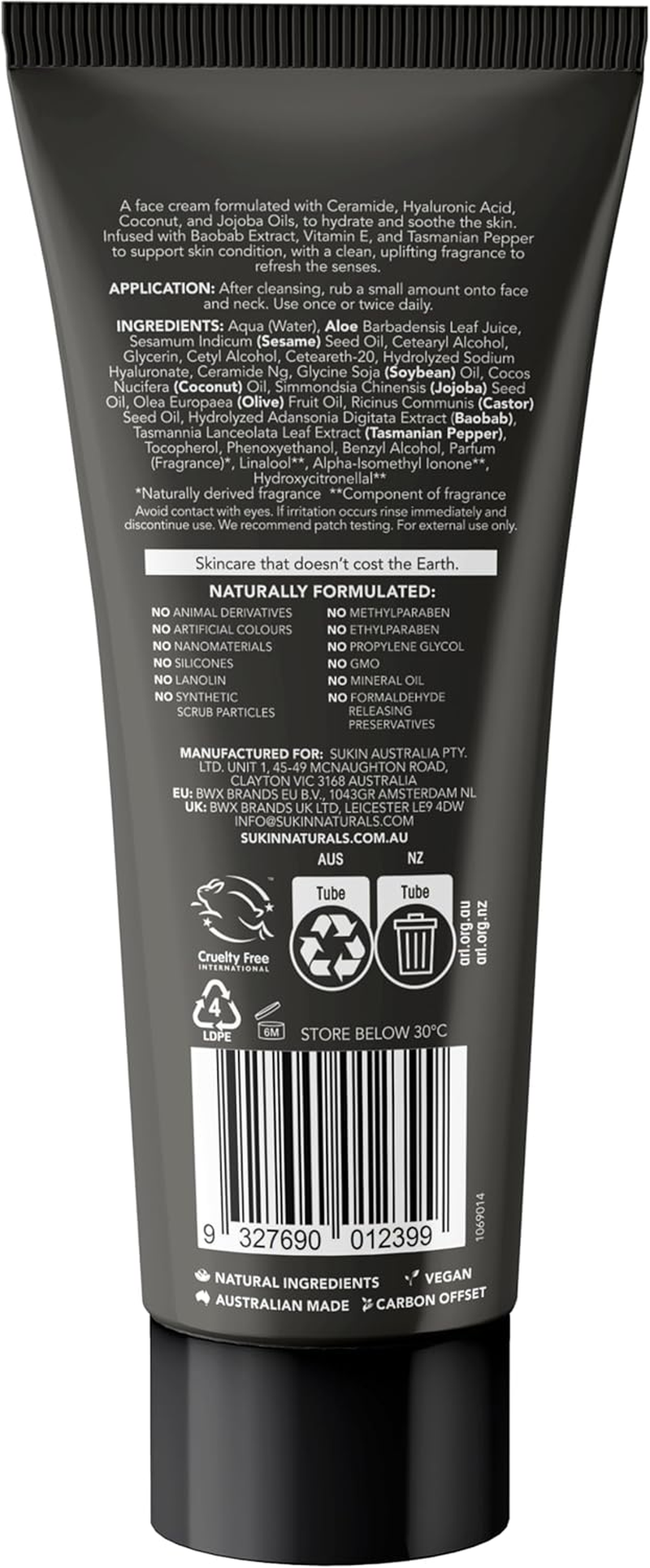 Sukin Men'S Face Cream 125 Ml image number 1