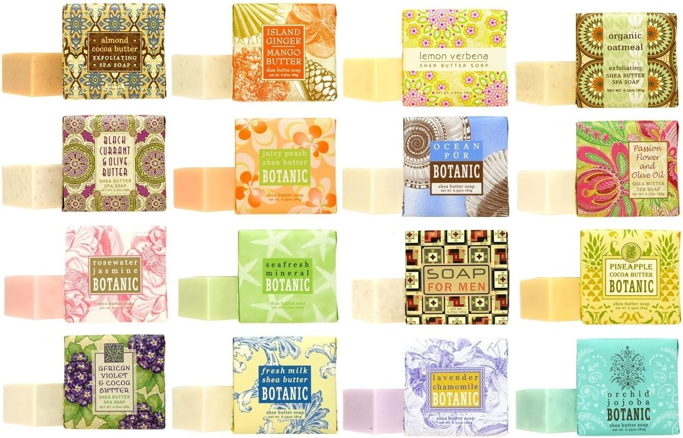 Greenwich Bay Trading Company Soap Sampler 16 Pack of 1.9Oz Bars - Bundle 16 Items
