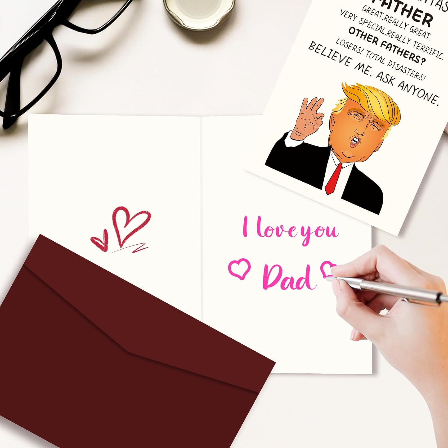 Funny Father'S Day Card,Father'S Birthday,Humorous Greeting Cards,Trump Father image number 6