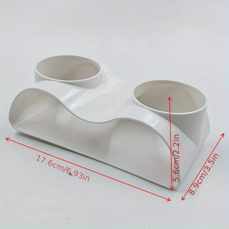 Limcryspp 2-Piece Aquarium Cave Shelter, Double-Hole Underground Tunnel Decoration, Natural Rock Shape, Suitable for Fish Breeding, Shrimp and Gravel Landscaping (White)