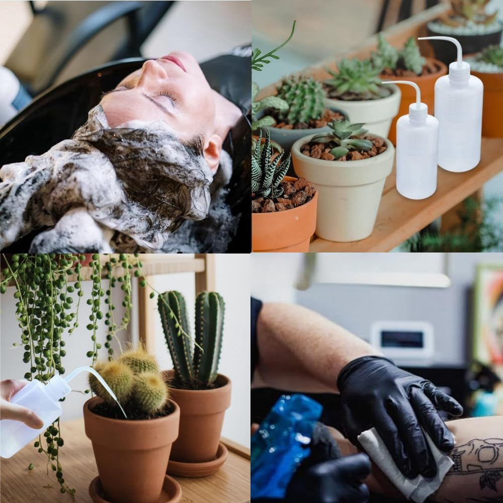 Squeeze Bottle, 2 Pcs Washing and Watering Bottle for Succulents, 250Ml/500Ml Water Squirt Irrigation Can, Plastic Plant Sprinkler image number 3