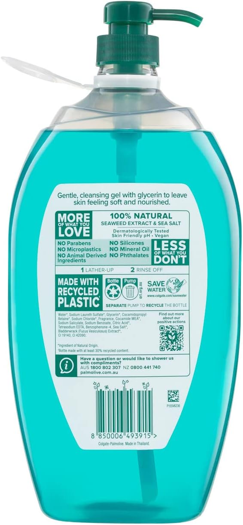 Palmolive Naturals Body Wash Sea Minerals with Seaweed & Sea Salt 2L image number 2