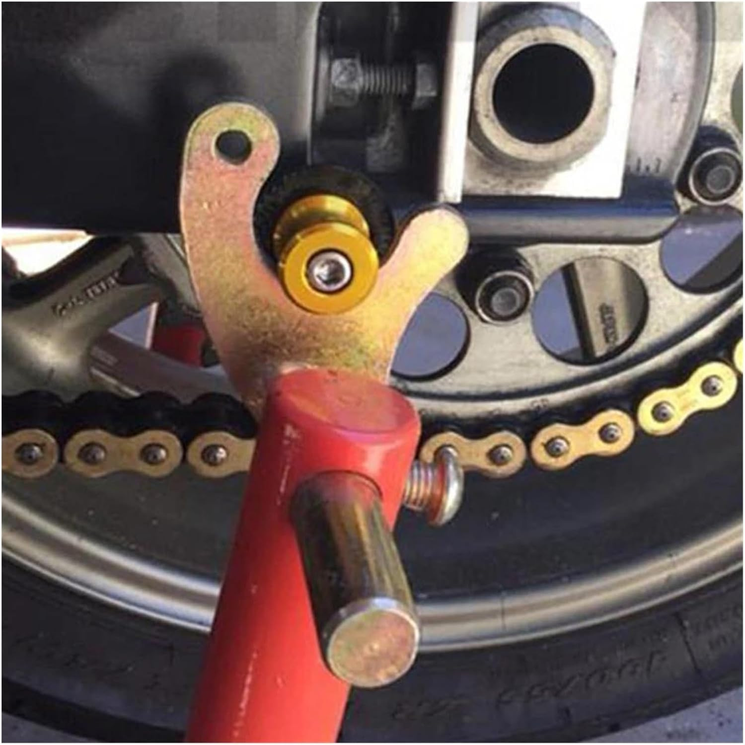 Swingarm Spools for YA&MA&HA MT03 MT-03 MT 03 2005-2023 2022 2021 2020 2019 2018 2017 Motorcycle Parts 6MM Swingarm Slider Spools CNC Stand Screws(Black) image number 1