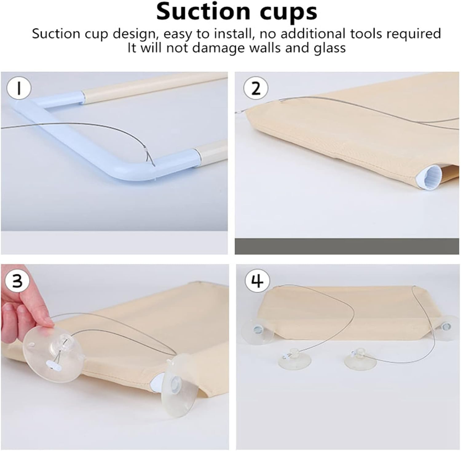 Cat Window Hammock, Window Perch Space Saving Detachable Washable Window Mounted Cat Hammock, Cat Bed Cat Window Perches Bed for All Seasons image number 6