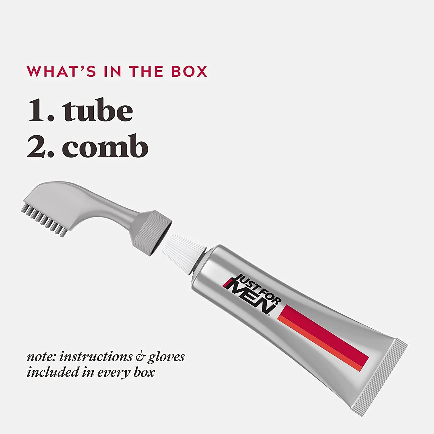 Just for Men Easy Comb-In Color Mens Hair Dye, Easy No Mix Application with Comb Applicator - Darkest Brown, A-50, Pack of 3 image number 4