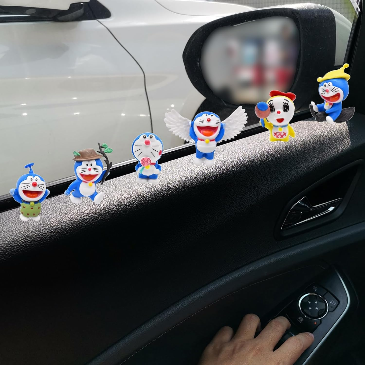 Doraemon Birthday Decoration - 6Pcs Figures, Cake Toppers, Table, Living Room, Car & Room Decor, Blue, Unisex, Age 3+ image number 5