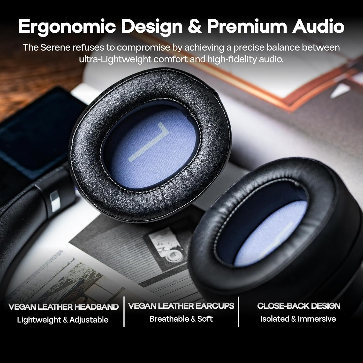 Linsoul Kiwi Ears X Z Reviews: Serene Planar Magnetic Driver Over-Ear Gaming Headphones, Fully Closed-Back, Passive Noise Cancelling, with Detachable Cable for DJ, Gamer, Musician image number 2