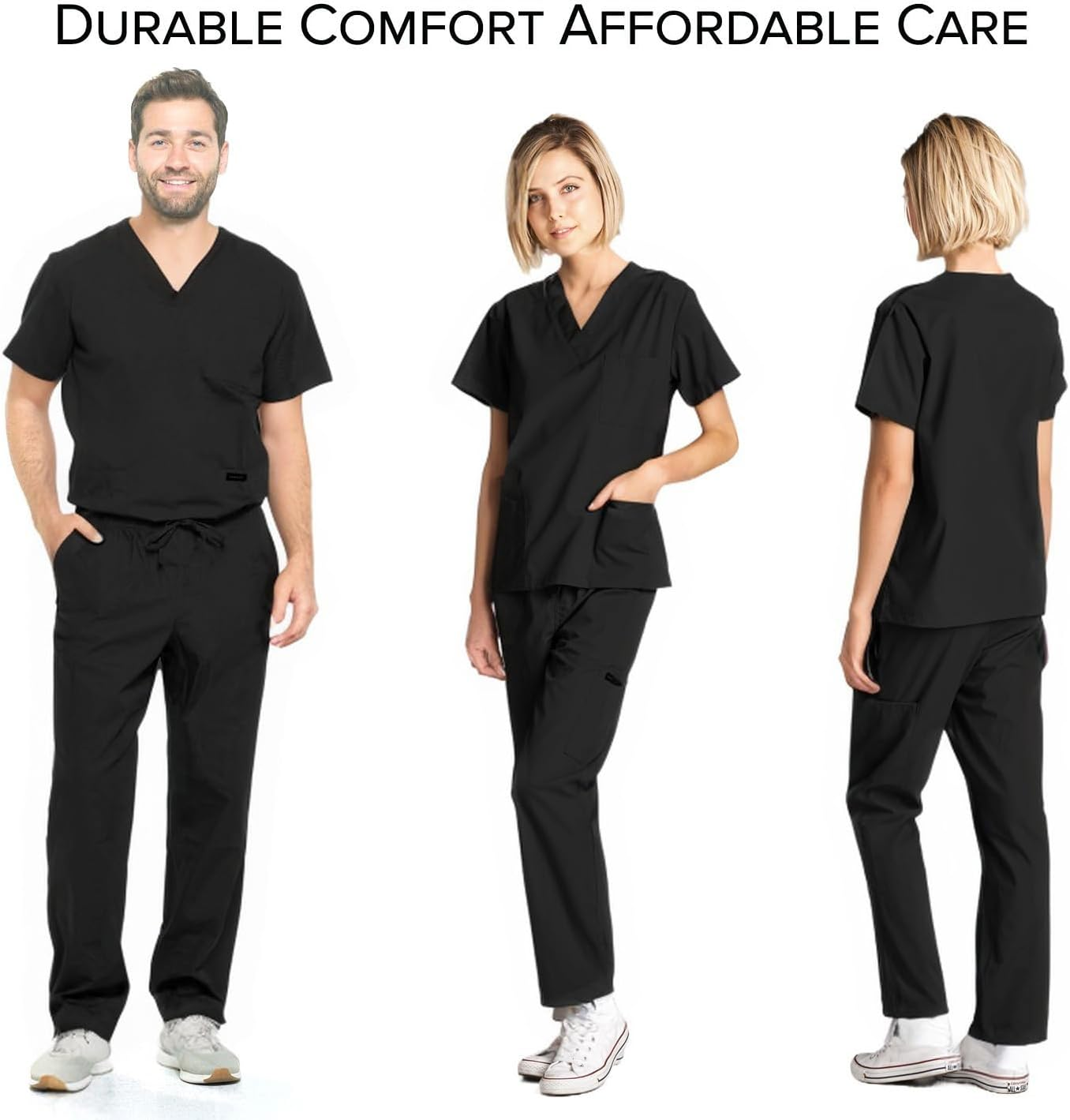 Dagacci Scrubs Medical Uniform Women and Men Unisex Scrubs Pants Medical Scrubs Pants image number 2