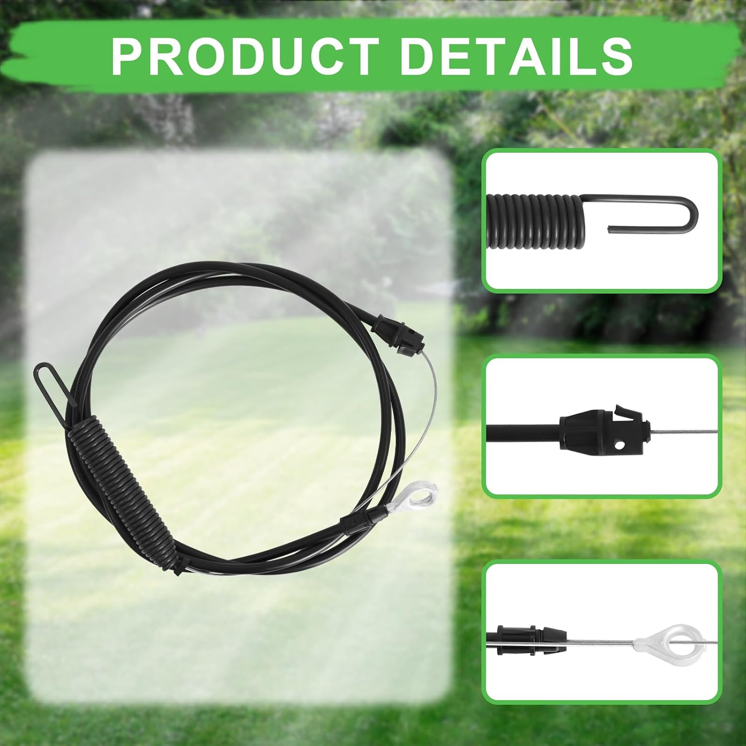 584243501 Clutch Cable for Compatible with Craftsman Poulan Husqvarna Lawn Tractor Blade Cable 917986340