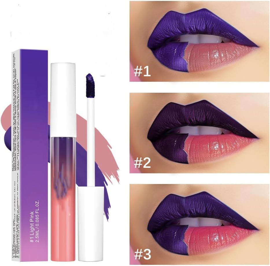 Peel-Off Lipstick Set, 3 Colours, Long-Lasting Matte Lip Stain, Waterproof Colour Changing Lip Gloss image number 1