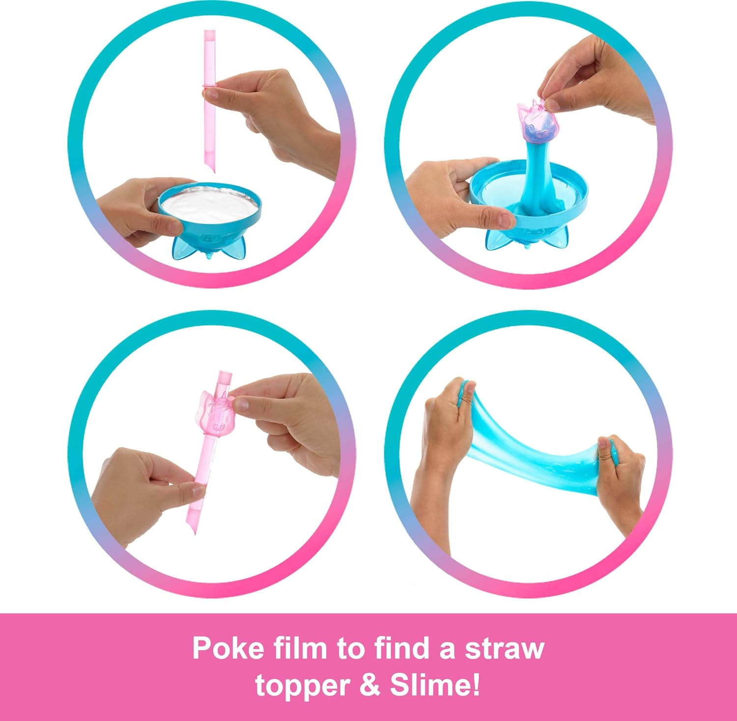 Barbie Pop Reveal Series Doll & Accessories Set, Shakes Series, Scented Unicorn Fashion Doll & Pet, 8 Surprises Include Color Change image number 2