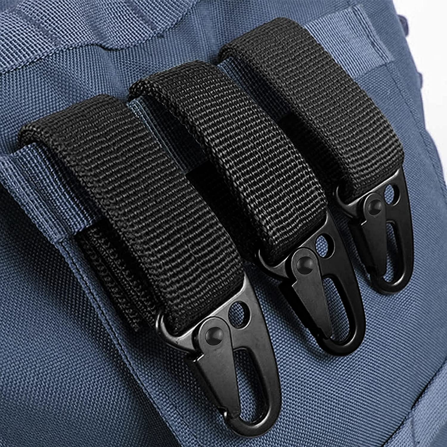 28/24/17 Pack Vashly Molle Backpack Attachments Kit of Accessories, D-Ring Grimloc Locking Gear Clip Web Dominator Elastic Strings Strap image number 3