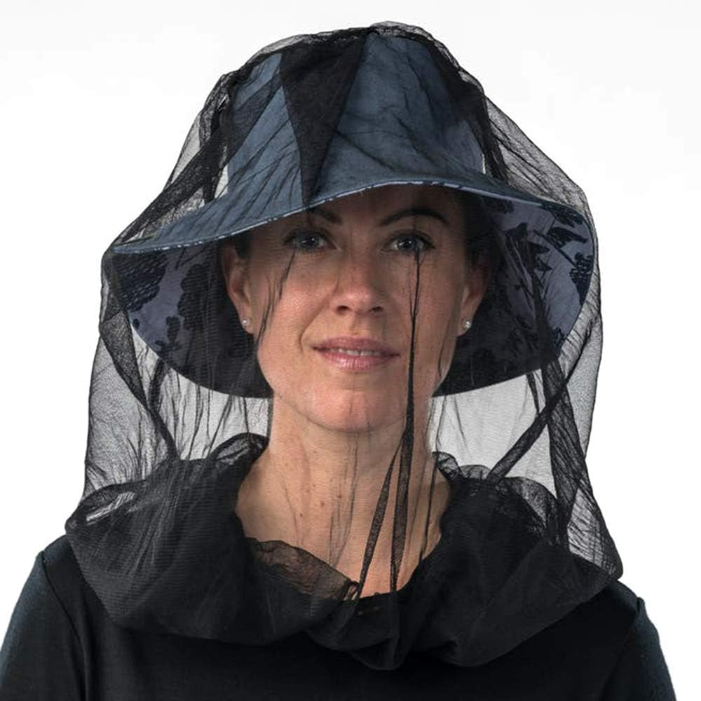 Cinvo Head Net Hat Bug Netting for Bugs, No See Ums, Insects, Gnats & Biting Midges - Spacious Net Room Works over Most Hats - Comes with Free Stock Pouches - Khaki - Grey image number 6