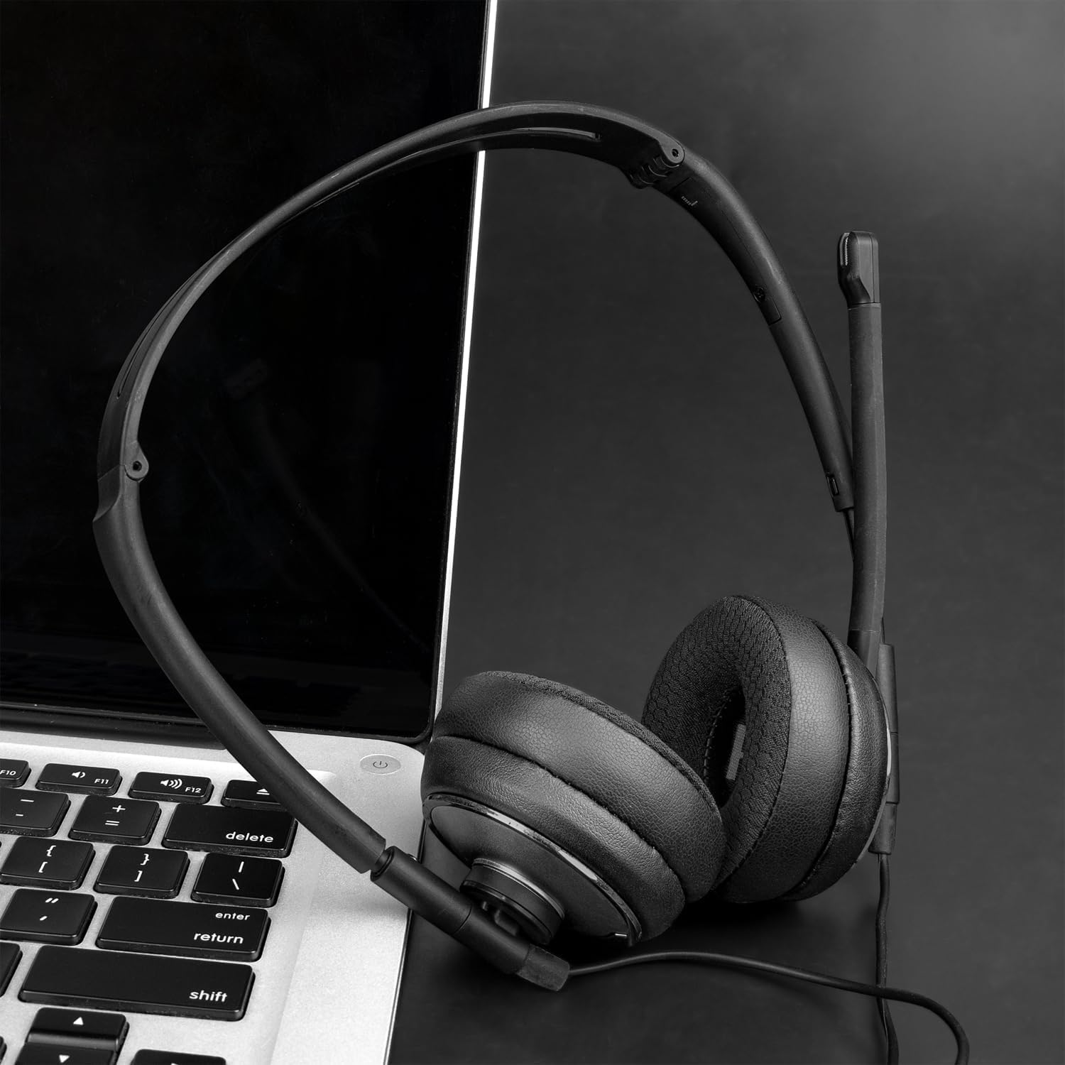 SOULWIT 60Mm Ear Pads Replacement for Plantronics HW510/HW520, Audio 310/345/476/628, Earpads for Poly Blackwire C210/C220/C310/C320/C325/C3200/C3210/C3220/C3225, Cushions with Durable Mesh Fabric