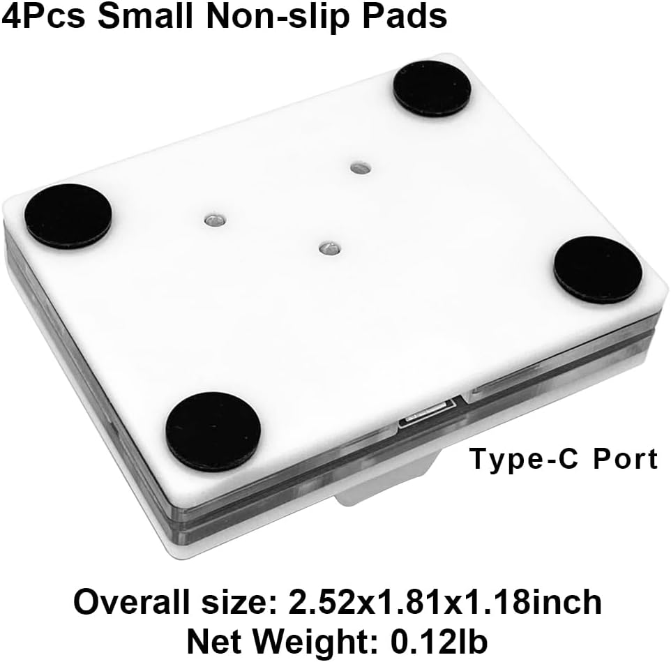 QINIZX USB Mini 4-Key Keypad One-Handed Mechanical Gaming Keyboard Programming Macro Pad RGB Keypad for Windows Mac OSU HID Standard Keyboard, Cherry Shaft, Hot Swappable Switch with 1.5M USB Cable image number 2