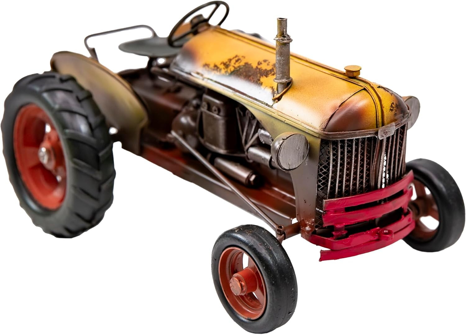 Ychtewy-Iron Classic Car Model Collectible Vehicle Decoration, Metal Truck Christmas Decor ，Unique Blend of Vintage, Rustic, Farmhouse Truck Decor for Table Top Decor. (D)