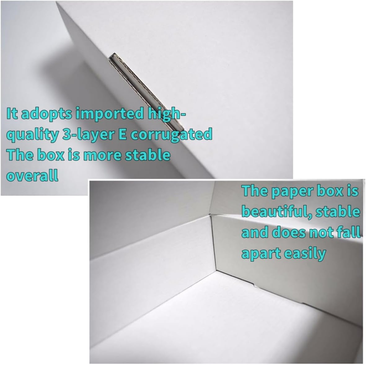 HIDOSNG White Corrugated Cardboard Shipping Boxes, 150X100X40Mm Mailing Cardboard Shipping Packaging Boxes for Small Business, Packing, Mailing, Storing, Posting (25PCS) image number 3