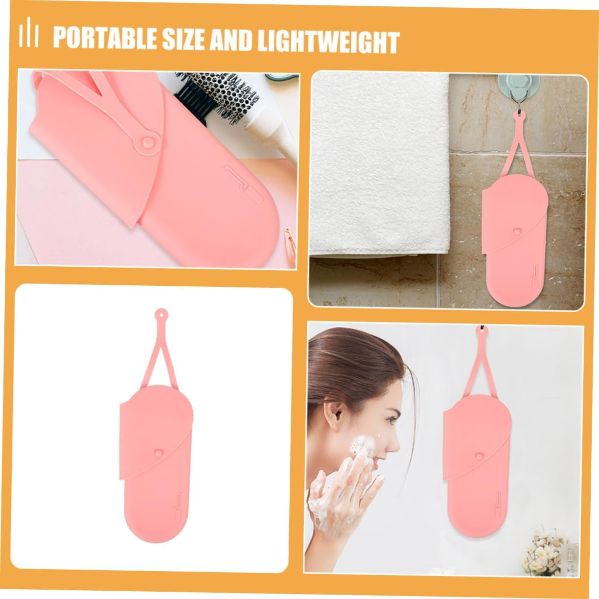 ARTSEWPLY 2Pcs Portable Curling Iron Storage Bag Heat Insulation Pouch for Hair Straightener Travel Organizer - Black image number 6