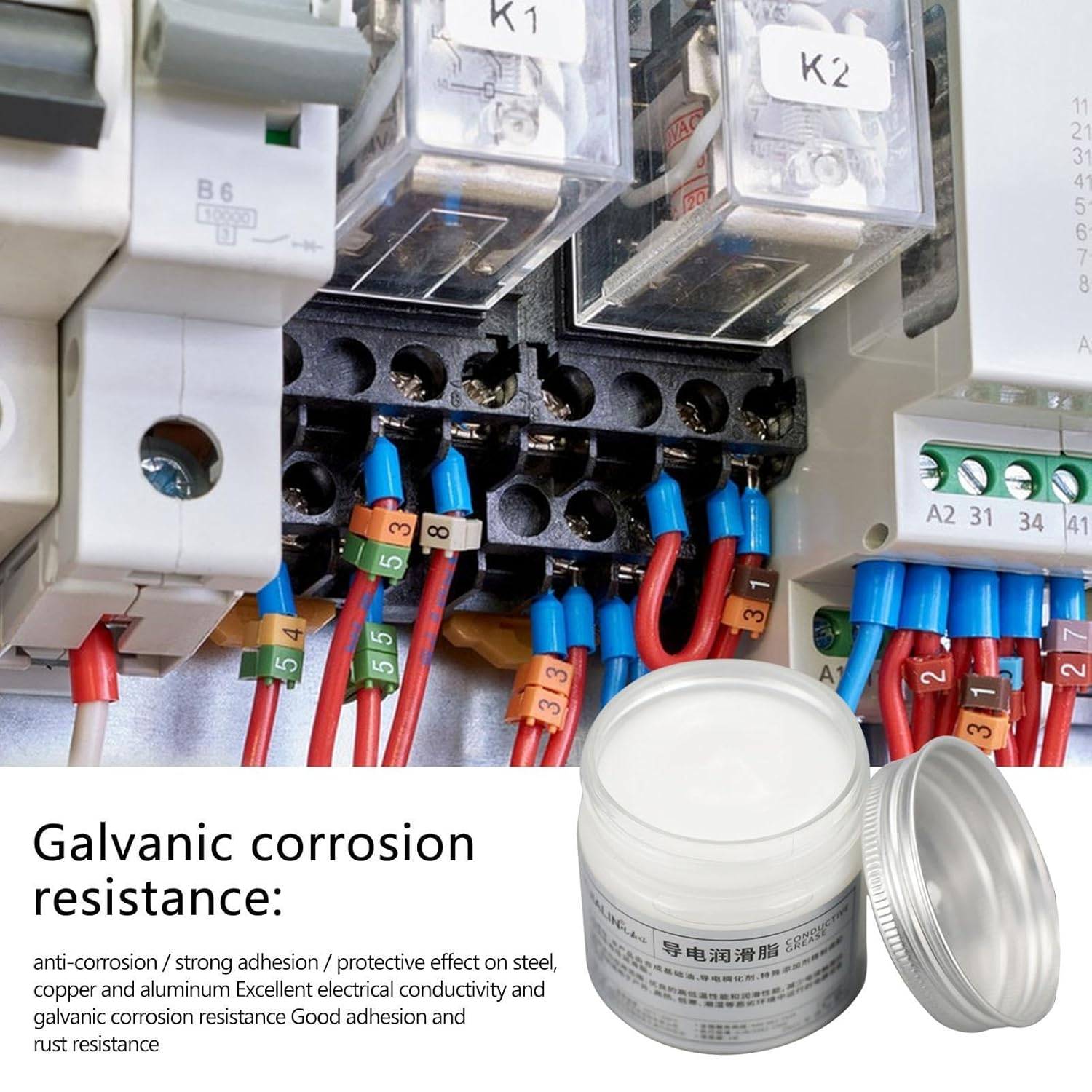Conductive Grease - Electrical Conductive Paste |100G Grease & Lubrication for a Variety of Power | Automotive Equipment, Household Appliances & Power ES. Achieve Maximum Conductivity image number 4