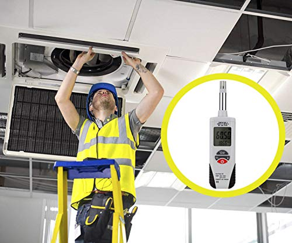 Mengshen Digital Temperature Humidity Meter, -30&deg;C to 100&deg;C Handheld with Dew Point and Wet Bulb Temperature Backlight Battery Included image number 3