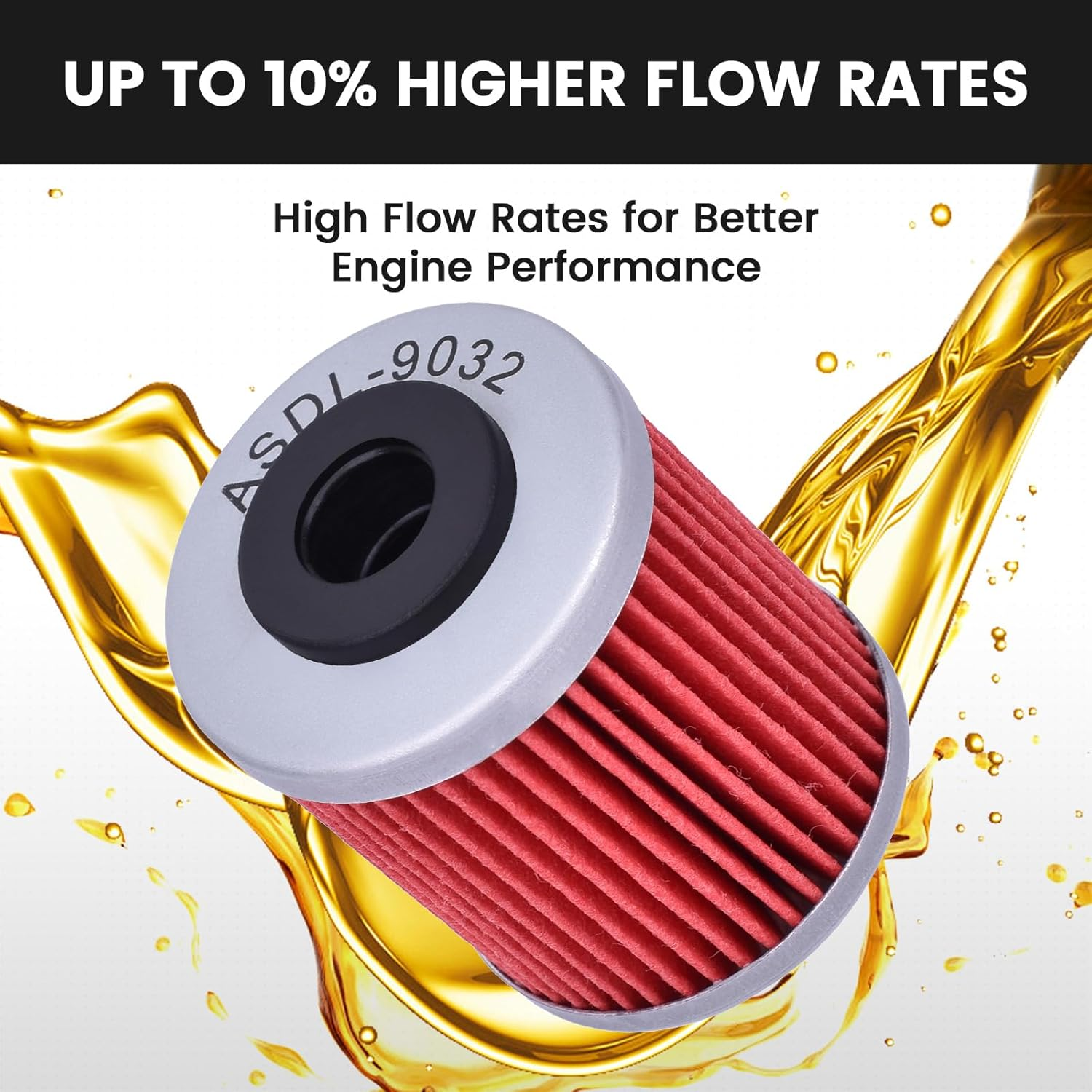 6Pcs Oil Filter HF651 for Duke 690 2012-2019 for Enduro 690 2012-2024 for Rally 690 2007-2010, 750.38.046.100 750.38.046.101 image number 2