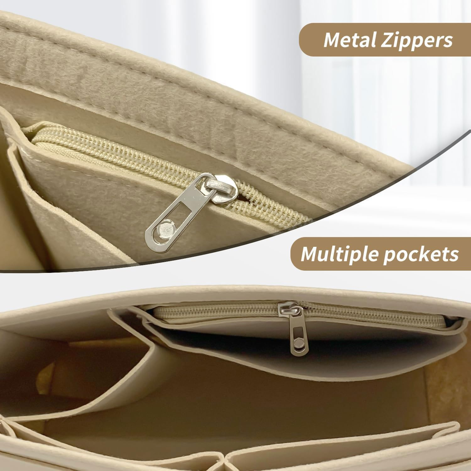 Organiser for Longchamp Bag, Bag Organiser for Longchamp, Multi-Pocket Felt Handbag, Organiser for Longchamp Pliage, Purse Organiser, Organiser for Longchamp, Organiser for Insert Wallet image number 7