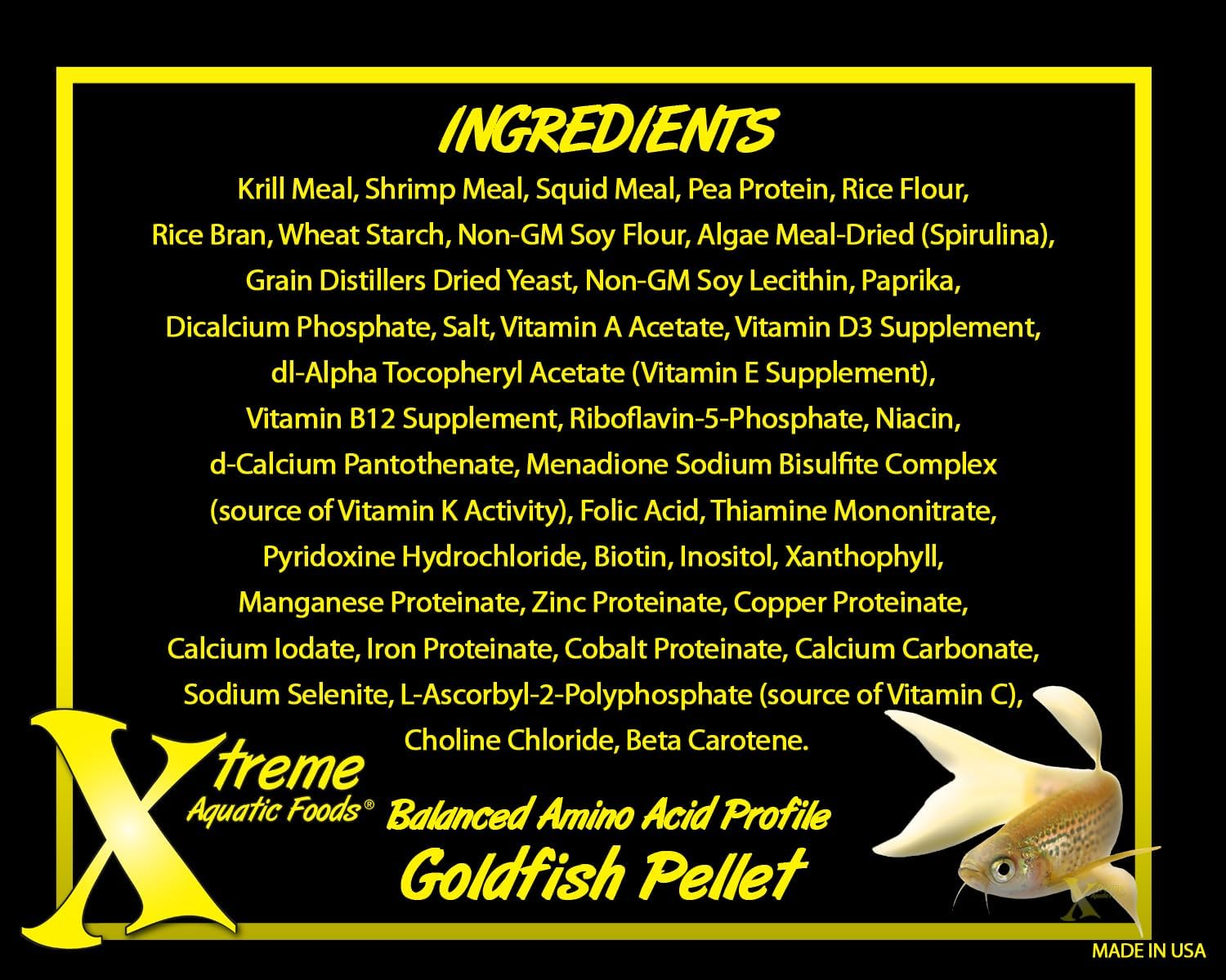 Xtreme Aquatic Foods Goldfish Peewee 1.5Mm Semi-Floating Pellets Fish Food 142 Grams (5Oz) image number 4