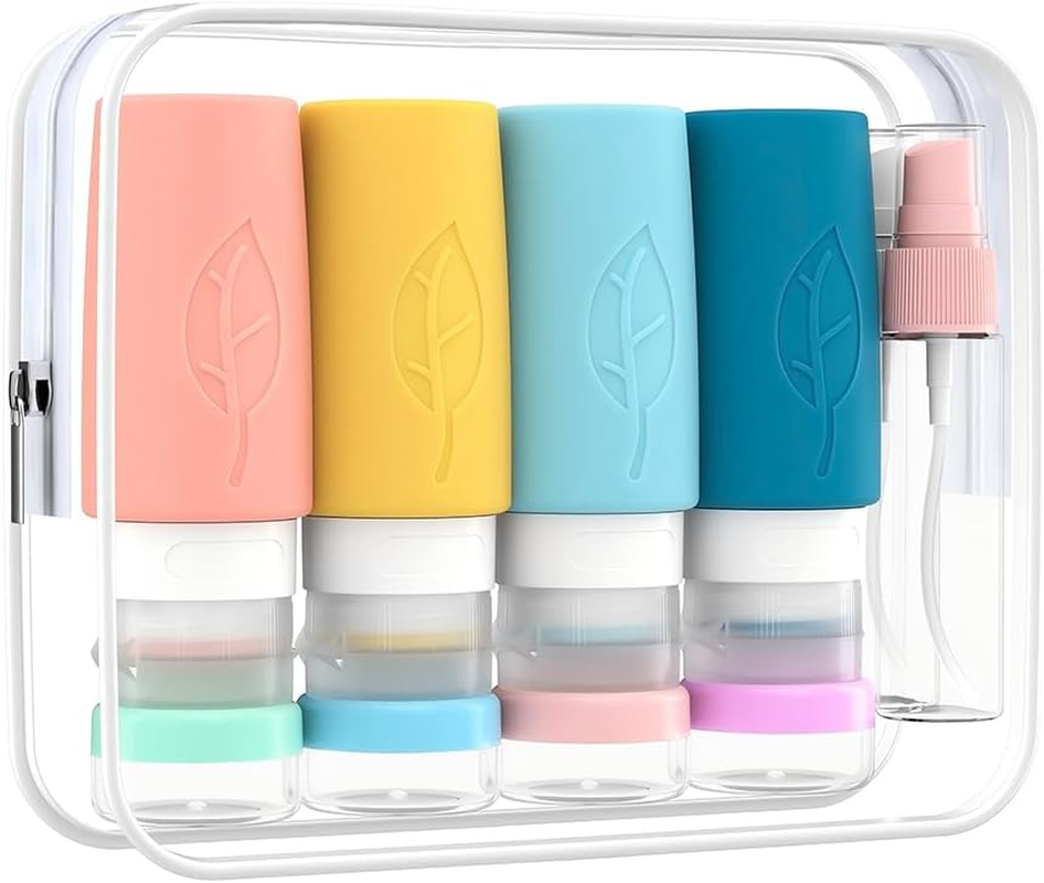 Kushucun Silicone Travel Bottles Set - Leak-Proof Refillable Containers for Cosmetics, Toiletries & Lotion (17-Pack) Portable Toiletry Organizer Storage Bpa-Free Travel Accessories image number 1