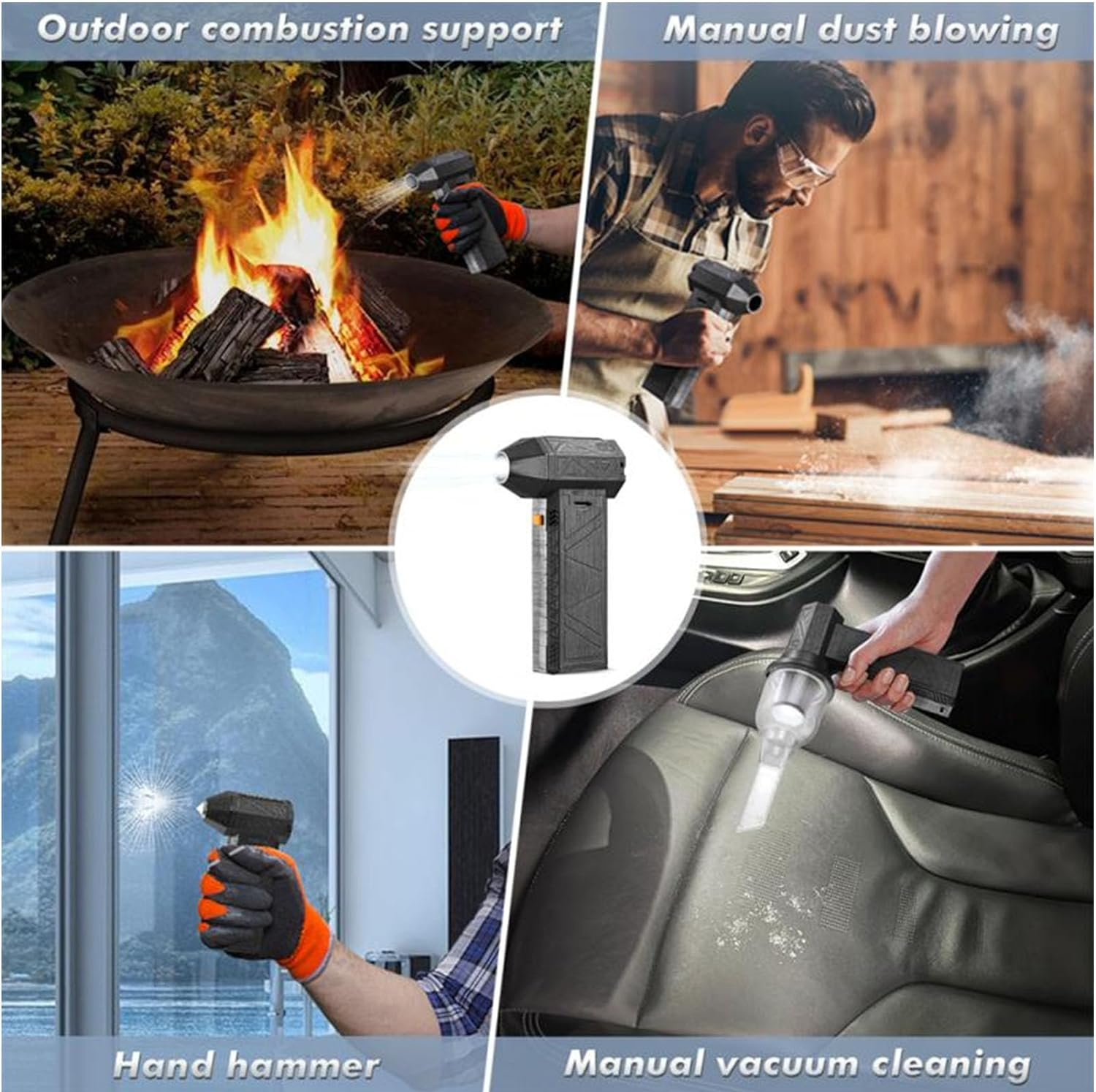 Jet Dry Blower, 130000RPM Mini Portable Air Blower, Power Turbo Jet Blower Jet Fan for Computer Keyboard, Outdoors, Car, Home, Handheld Air Duster High Speed Jet Dry Turbo Dry image number 5