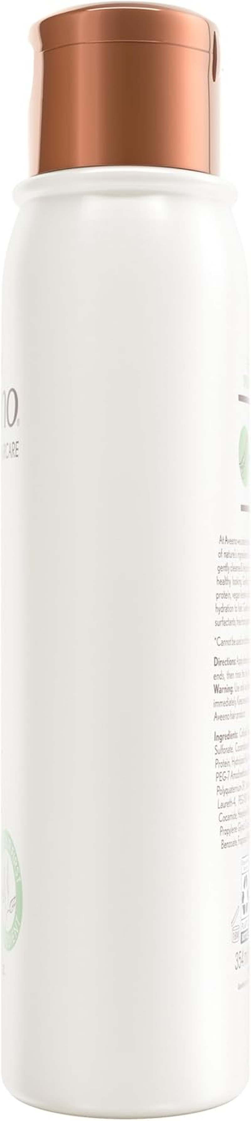 Aveeno Strength & Length Plant Protein Blend Shampoo, Vegan Formula for Strong Healthy-Looking Hair, White, 12 Fl Oz image number 3