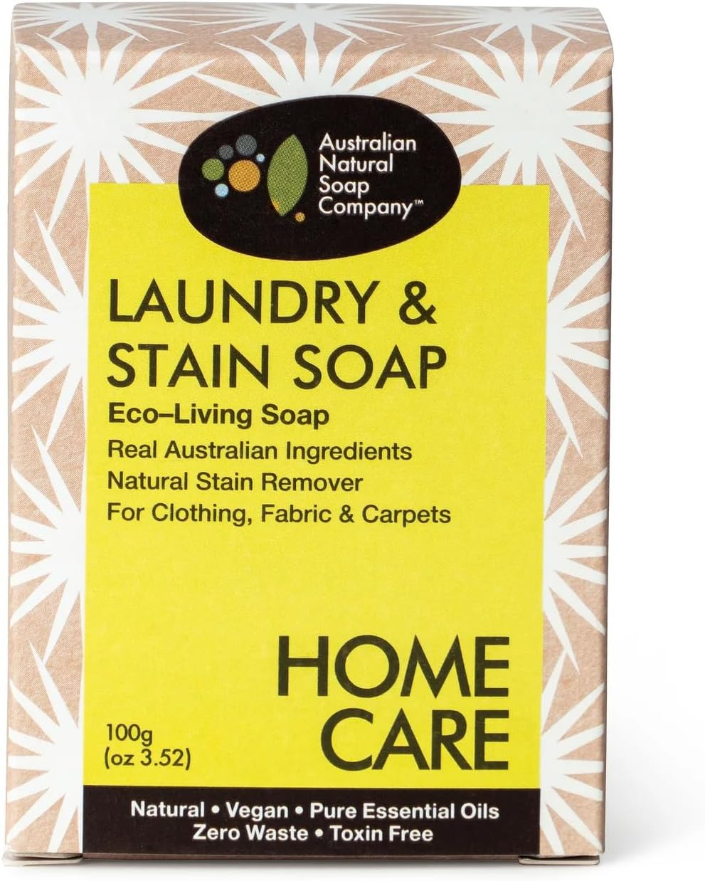 The Aust. Natural Soap Co Natural Palm Oil Free Laundry & Stain Soap 100G image number 2