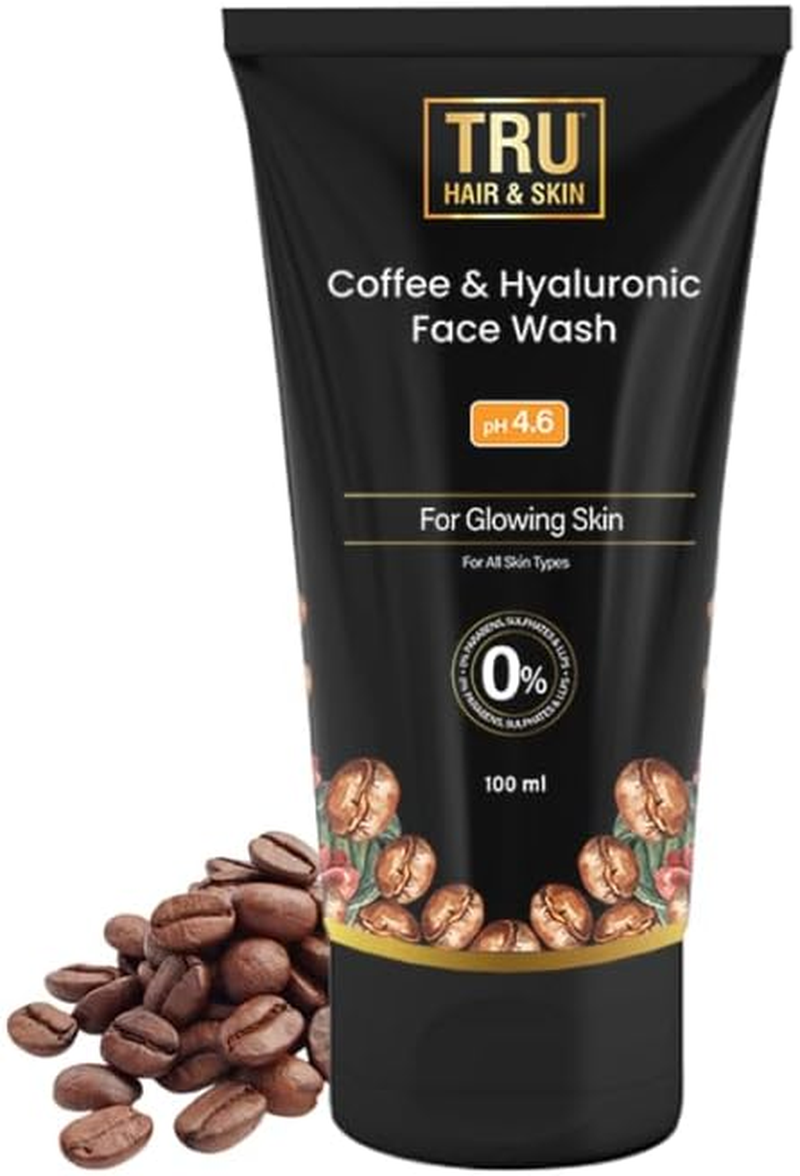 TRU HAIR & SKIN Coffee & Hyaluronic Acid Face Wash | Hydrates & Plumps Your Skin-100Ml image number 1