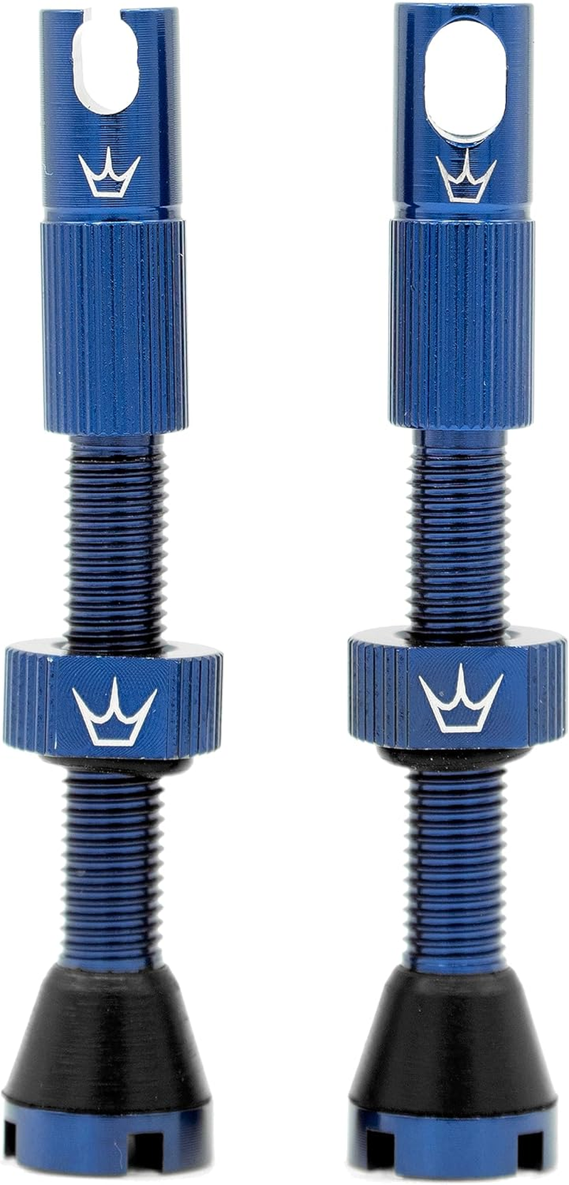 Peaty'S X Chris King MK2 Tubeless Valves Presta - Integrated Spoke Key & Valve Core Removal Caps, Mountain Bike, Road & Gravel Bicycle Tyre, Insert Compatible, 7075 Aluminium - 42Mm, Navy image number 3