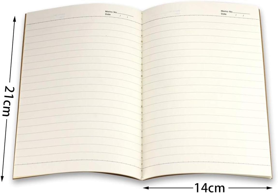 Owevvin 24 Pack Journal Notebook with Lined Paper, Brown Kraft Cover Writing Diary Subject Notebooks for Travelers, School and Office, A5 Size, 8.3X5.5 Inch. 60 Lined Pages, 30 Sheets image number 4