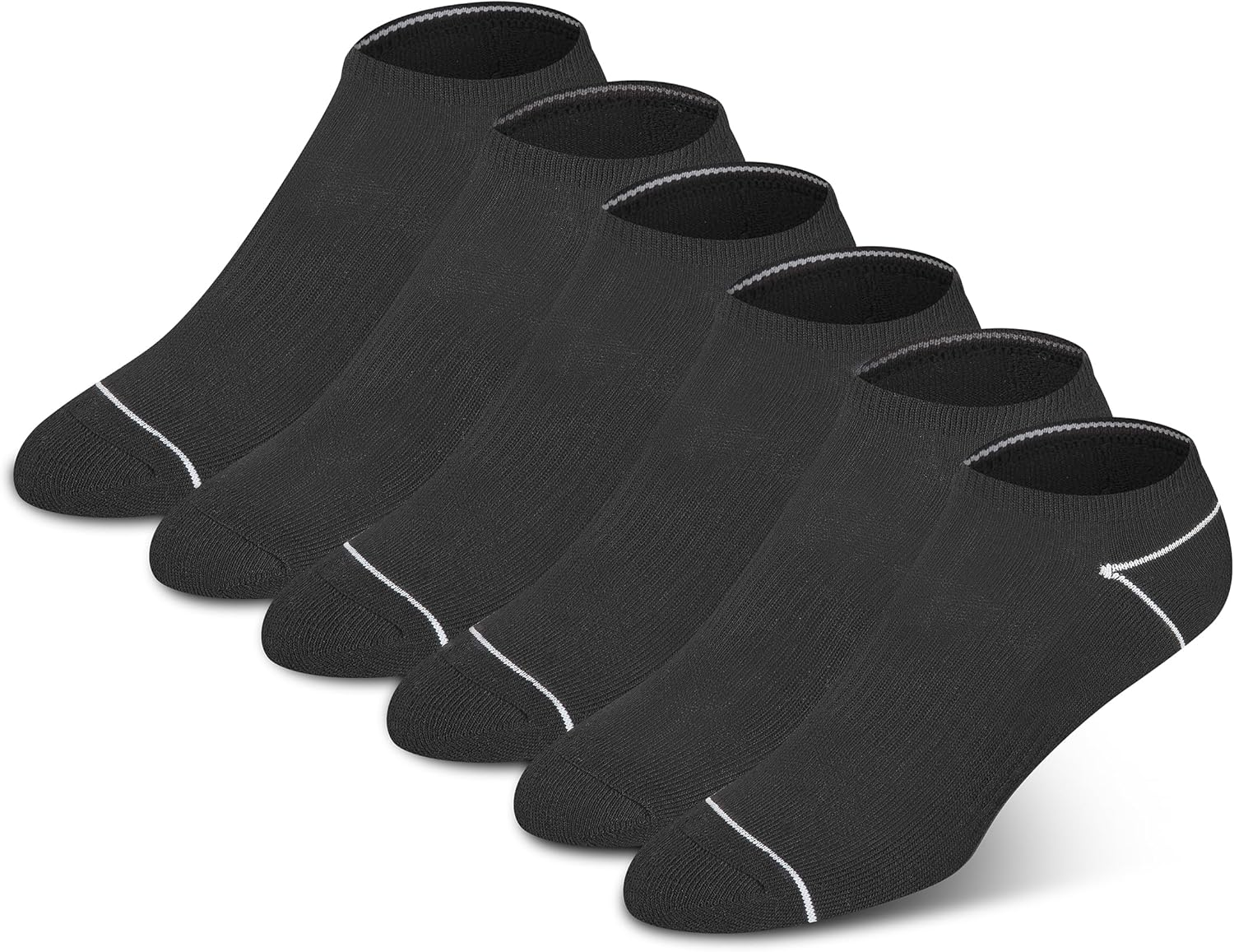 Champion Women'S 6-Pack Super No Show Multi Logo image number 4