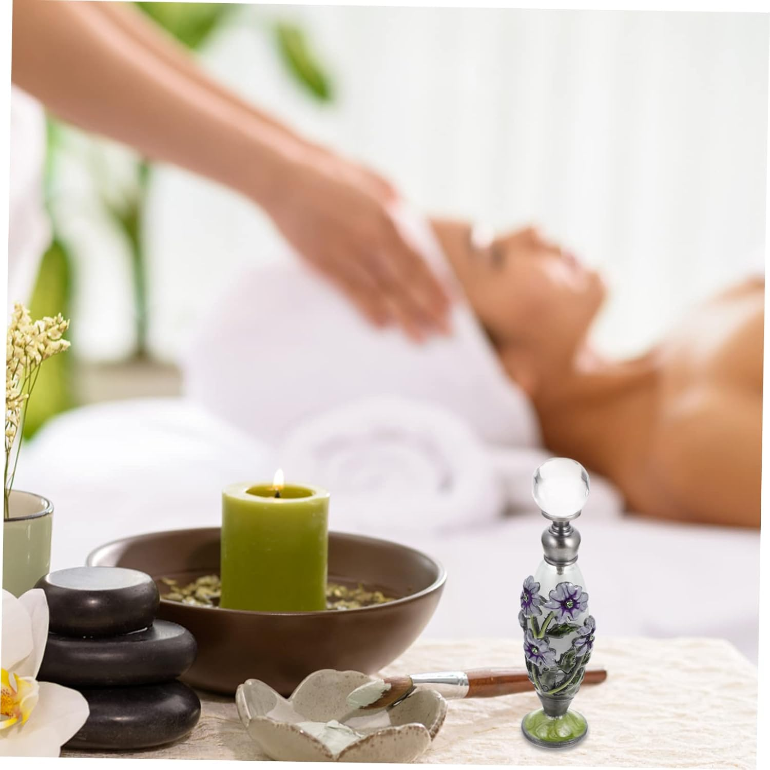 Yardenfun Glass Essential Oil Bottle Curly Hair Perfume Atomizer Leakproof Roller image number 3