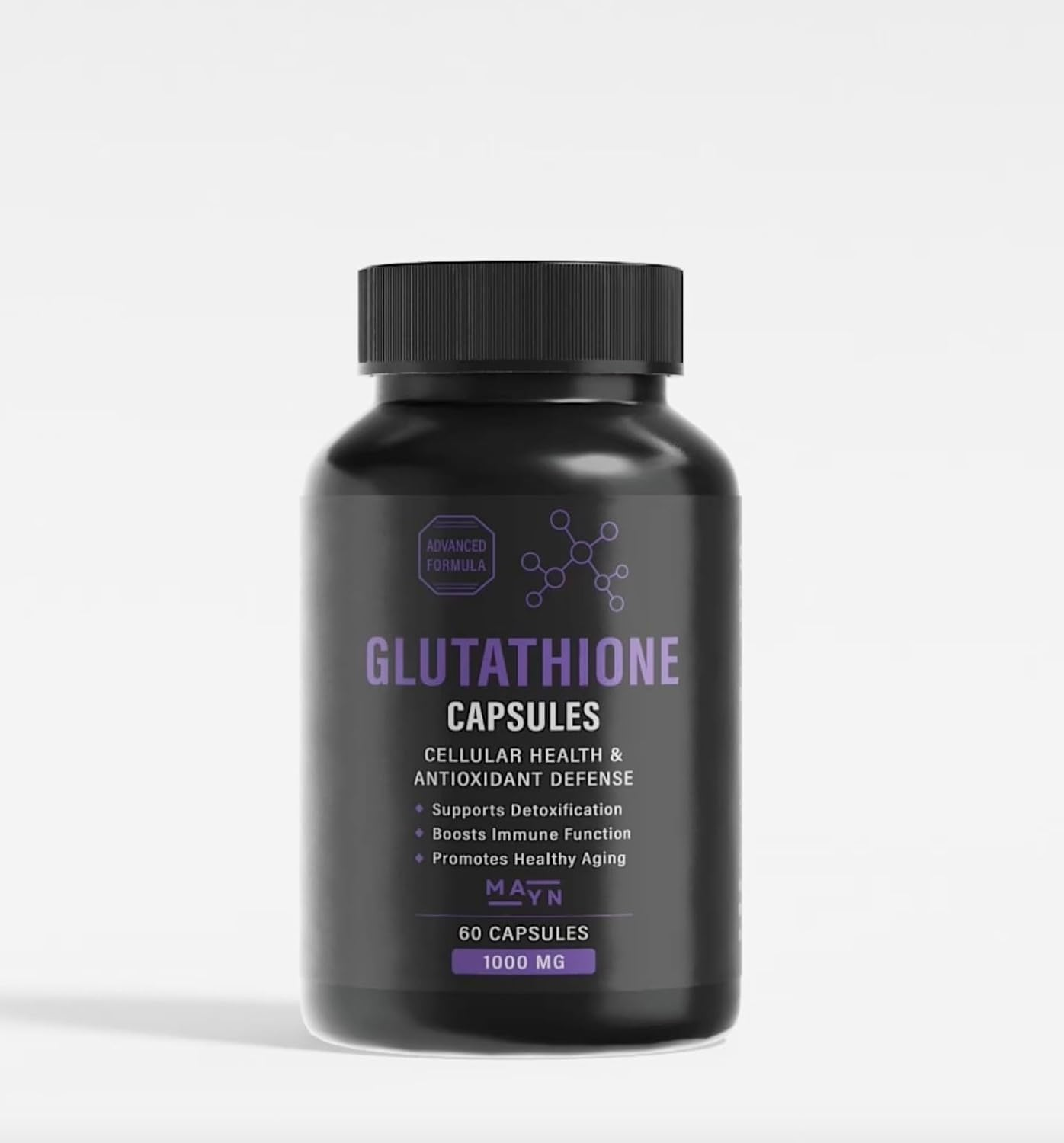 Glutathione Capsules &ndash; 1000Mg High Strength Plant-Based Formula with Naturally Occurring Antioxidants &ndash; Vegan, Non-Gmo &ndash; 60 Capsules image number 2