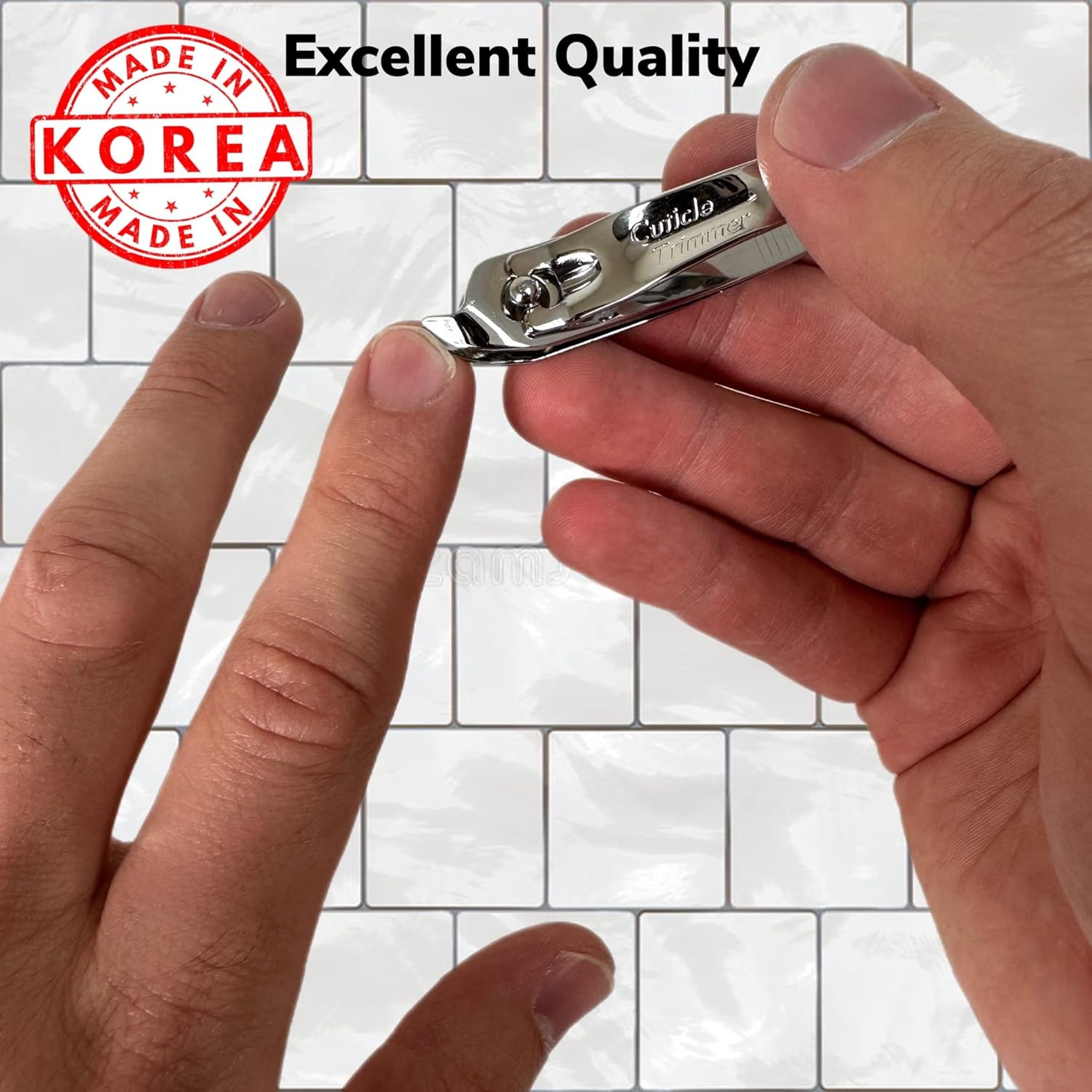 2 Slanted Edge Nail Cutting Clippers Cuticle Trimmer Clipper Pedicure Manicure Tool Cutter Hangnail Slanted Tip Nail Clipper Cuticle Remover Tool &ndash; Made in Korea