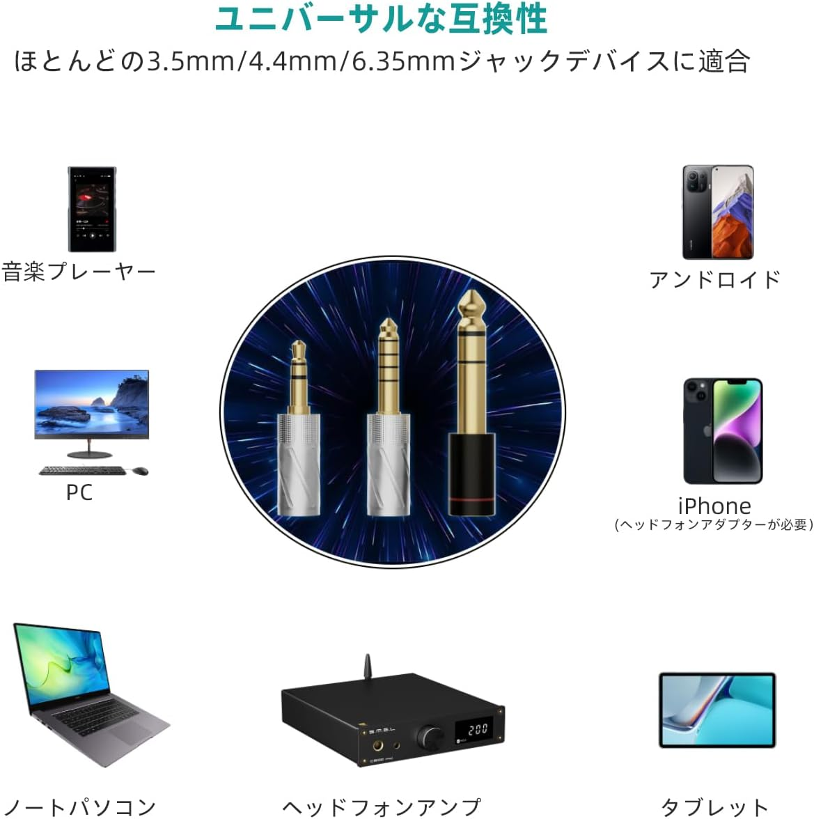 AOSHIDA E60 Wired Earbuds, Iems In-Ear Earphones, Flat Head Earbud Noise Isolation Corded Earphone for 3.5Mm 4.4Mm 6.35Mm Jack with Case No Mic for Phone/Pc/Mp4 Player/Headphone Amp image number 2