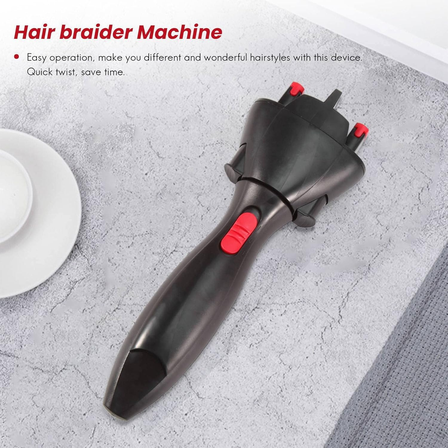 MOUNAY Electric Hair Braider Automatic Twist Braider Knitting Device Hair Braider Machine Braiding Hairstyle Hair Styling Tool image number 4